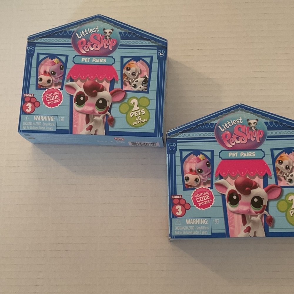 Lot of 2 Littlest  Pet Shop Pet Pairs Series 3 Blind Boxes